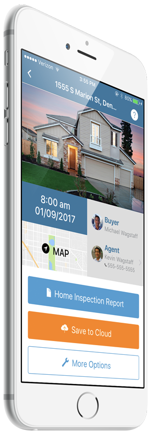Mobile report mockup